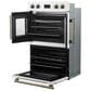 Forno Asti 30" Double Electric Wall Oven with Upper French Door in White, , large