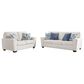 Ashley Cashton Stationary Sofa and Loveseat Set in Snow, , large