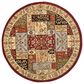 Safavieh Lyndhurst LNH318 8" Round Multicolor and Ivory Area Rug, , large