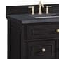 James Martin Vanities Lorelai 36" Single Vanity in Black Onyx with 3 cm Charcoal Soapstone Quartz Top, , large