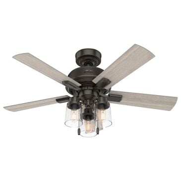 Hunter Hartland 44" Ceiling Fan with LED Lights in Noble Bronze, , large