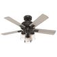 Hunter Hartland 44" Ceiling Fan with LED Lights in Noble Bronze, , large