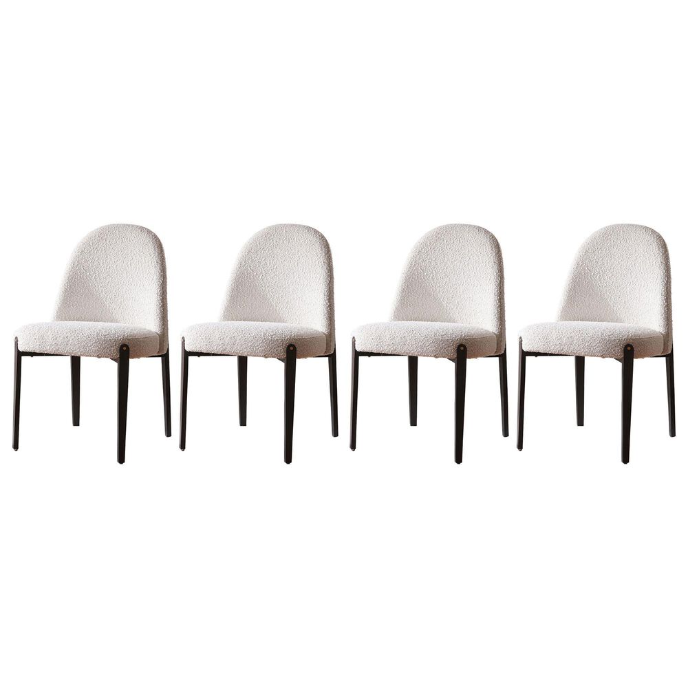 Morden Fort Boucle Side Chair in White (Set of 4), , large