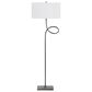 Crestview Collection Villeroy Floor Lamp in Polished Gunmetal and Brass, , large