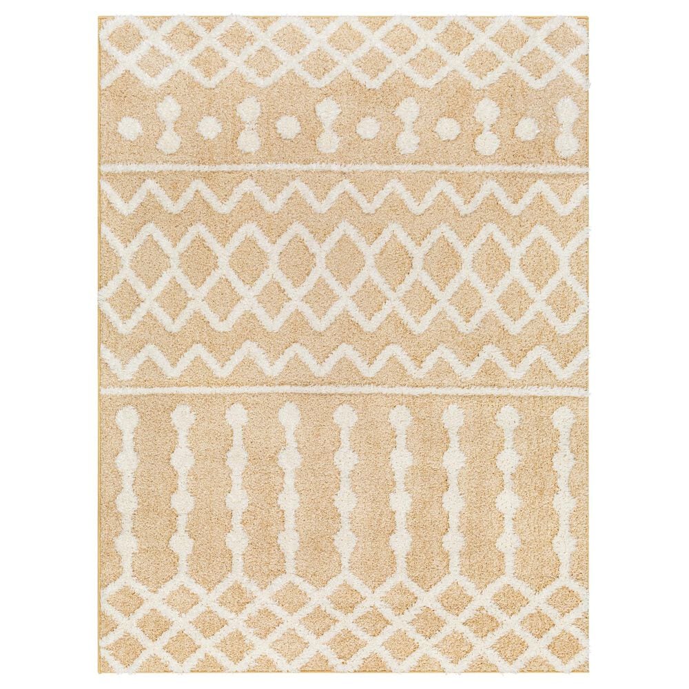 Surya Rodos Southwestern 6"7" x 9" Mustard, White,Tan Area Rug, , large