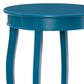 Linon Home Decor Rainbow Round Side Table in Teal, , large