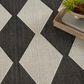 Nourison Positano Geometric Black 8" x 10" Indoor/Outdoor Area Rug, , large