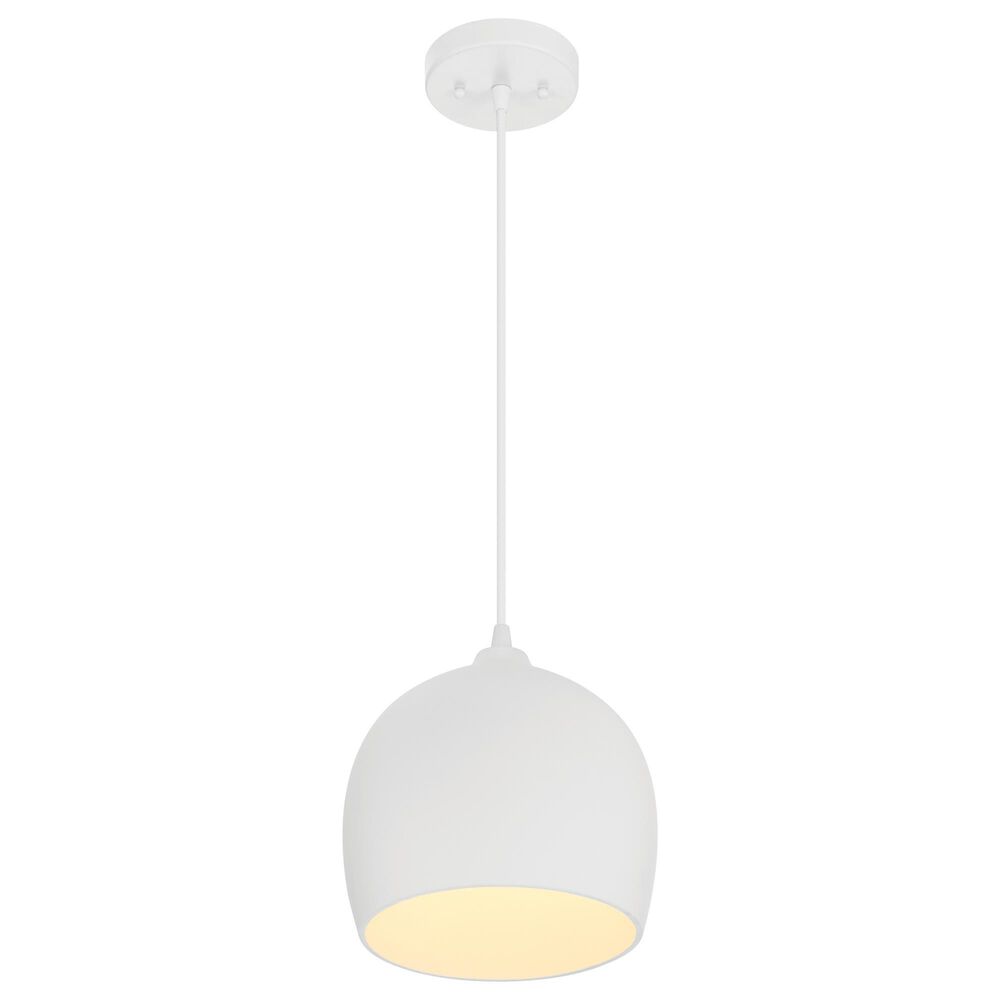 Creative Coop Sienna 1-Light Small Pendant in White, , large