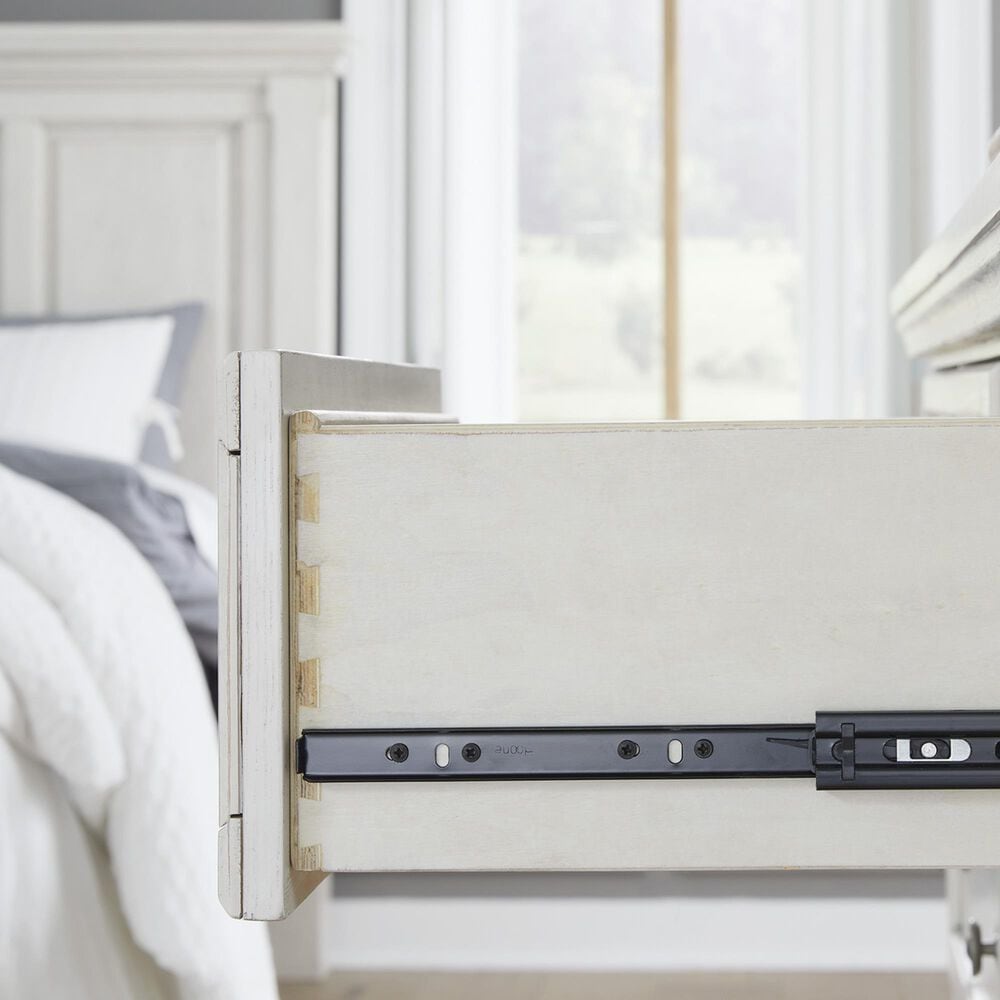 Ashley Robbinsdale King Storage Bed and Two Nightstands in Antique White, , large