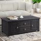 Mayberry Hill Kendyl 2-Drawer Coffee Table with Lift Top in Espresso, , large