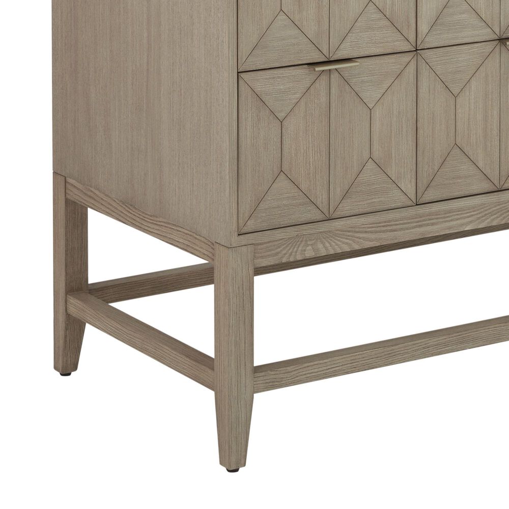 James Martin Vanities Emmeline 48&quot; Single Vanity in Pebble Oak with 3 CM Carrara White Marble Top, , large