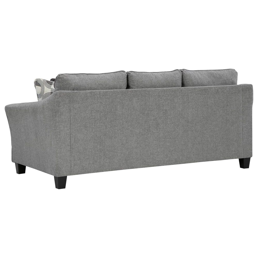 Ashley Mathonia Stationary Sofa and Loveseat Set in Smoke, , large