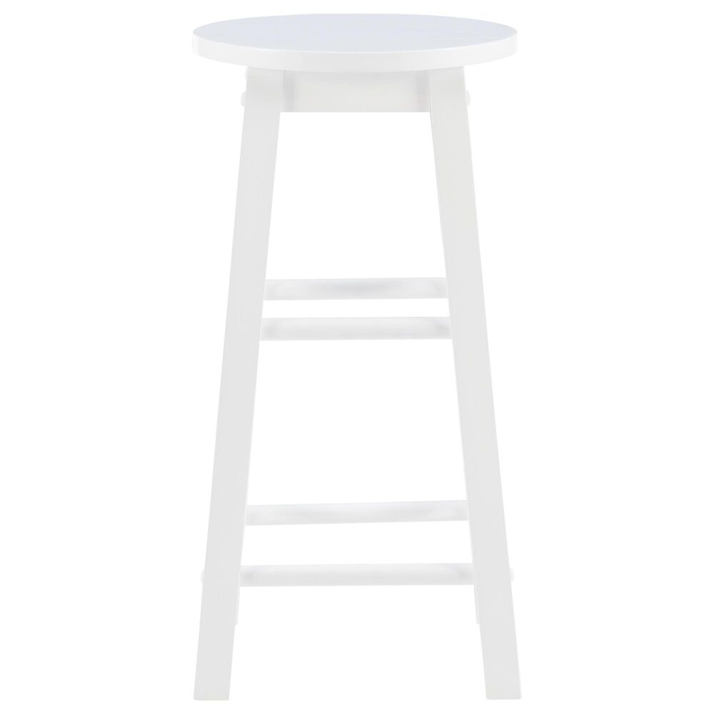 Linon Home Decor Abby 24" Counter Stool in White, , large