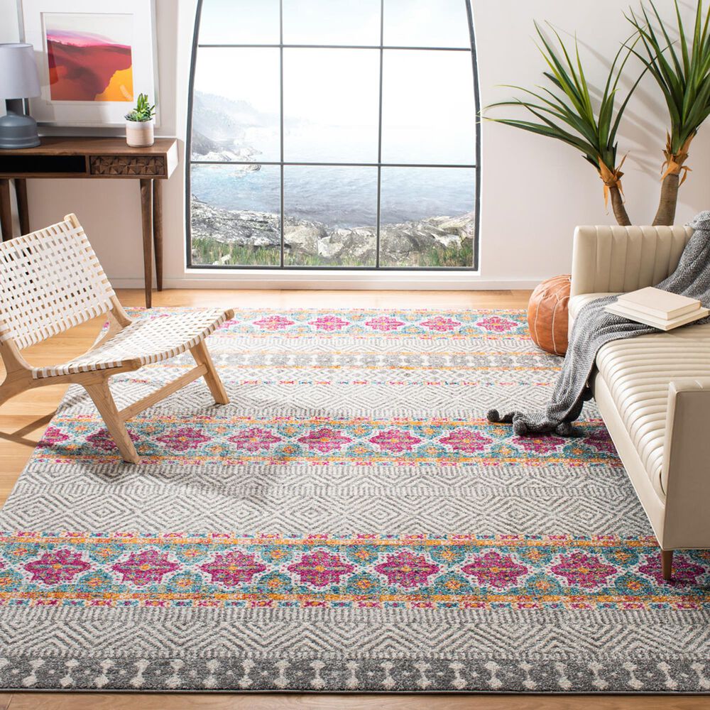 Safavieh Madison MAD797F 10&#39; x 14&#39; Grey and Ivory Area Rug, , large