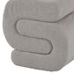 Maple and Jade 20" Boucle Accent Ottoman in Gray, , large