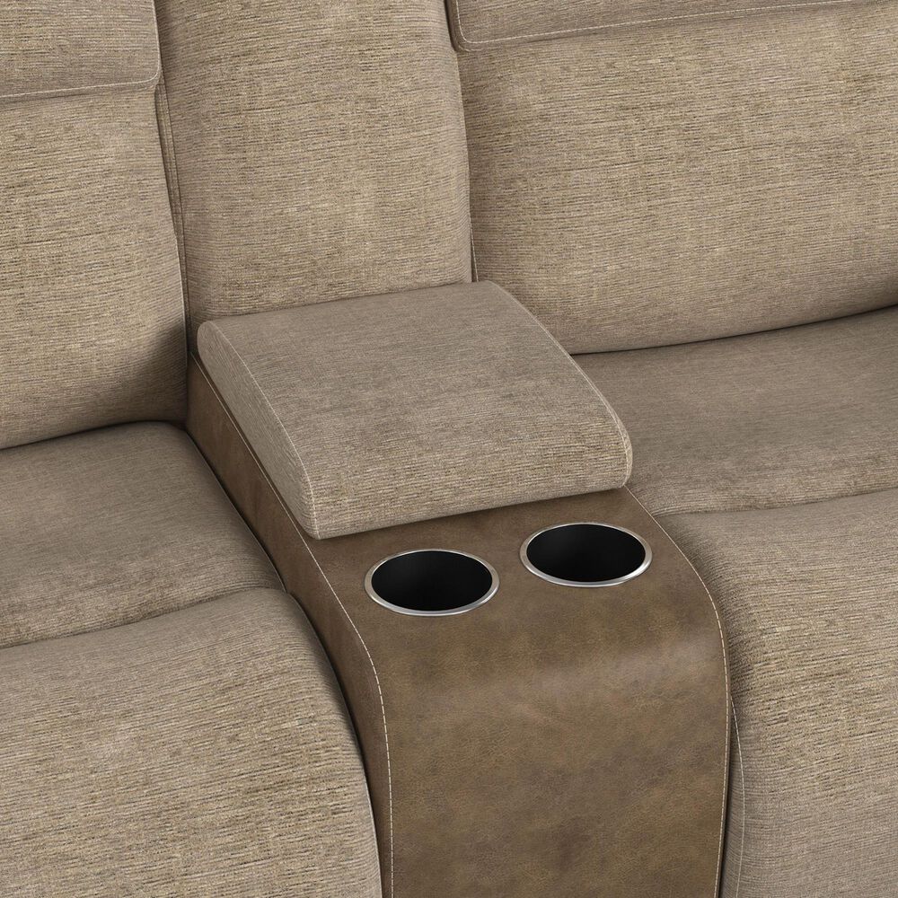 Mayberry Hill Hornet Manual Reclining Loveseat in Rancho Beige, , large