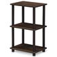 HOMLUX Turn-N-Tube 2-Space Bookshelf in Walnut and Brown, , large