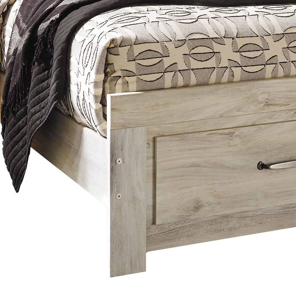 Ashley Bellaby King Storage Bed in Whitewash, , large