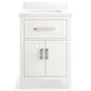 Kohler Kresla 24" Single Bathroom Vanity in White with 3 cm White Quartz Top and Rectangular Sink, , large
