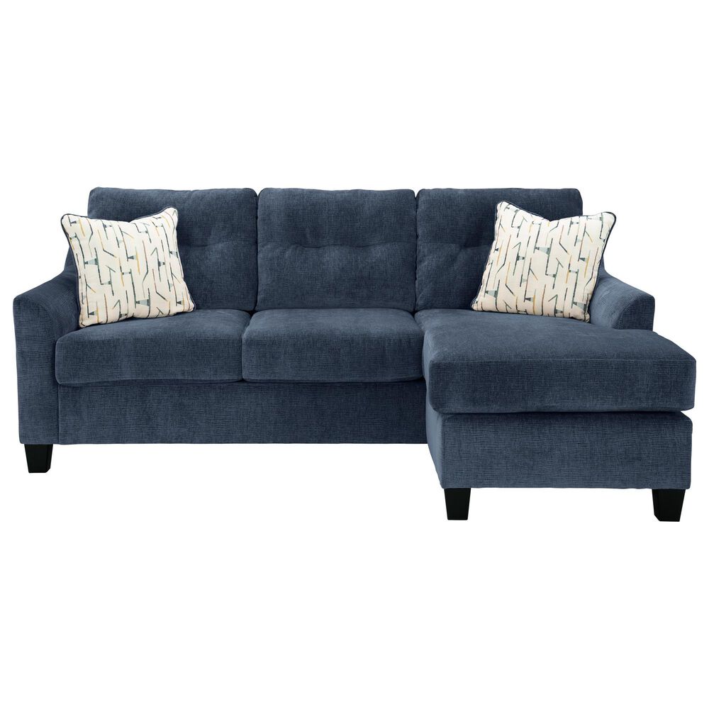 Ashley Amity Bay Stationary Queen Sofa Chaise Sleeper in Ink, , large