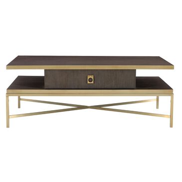 Bernhardt Beaumont Cocktail Table in Charcoal and Gold, , large