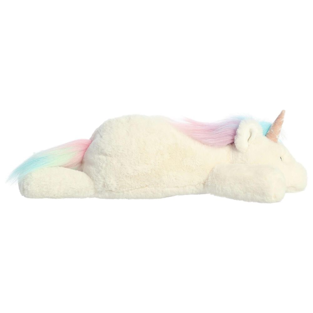 Aurora Snoozles 18&quot; Unicorn Plush in White, , large