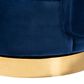 Baxton Studio Saffi Swivel Accent Chair in Royal Blue, , large