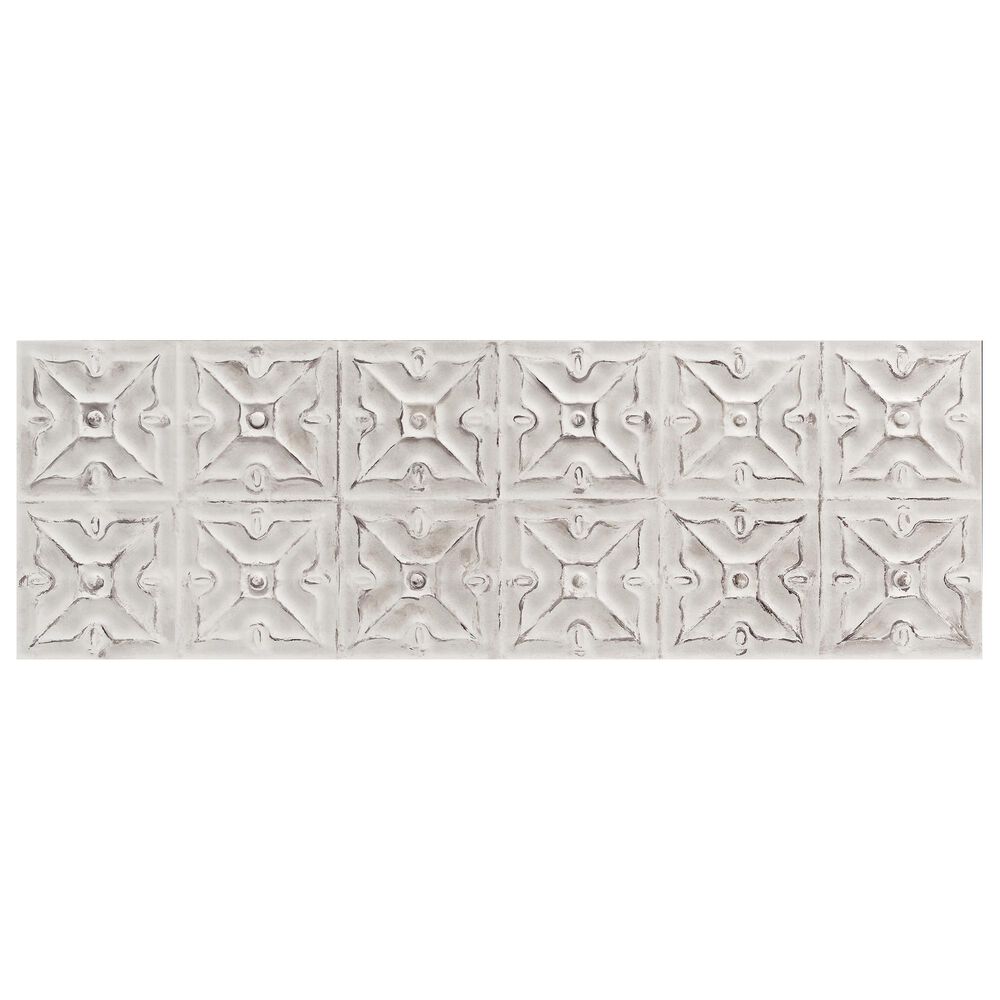Design Finishes Track Art Blanco 12" x 36" Patterned Tile, , large