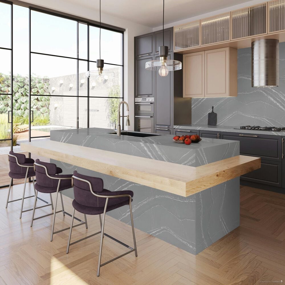Cambria Luxury Queen Anne 3cm Quartz Countertop in Gray, , large