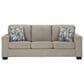 Ashley Deltona Stationary Sofa and Loveseat Set in Parchment, , large