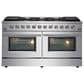 Forno Galiano 60" Freestanding Gas Range in Stainless Steel, , large