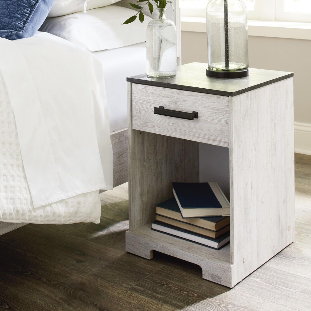 Ashley Shawburn 3-Piece Queen Bedroom Set in Whitewash and Charcoal Gray, , large