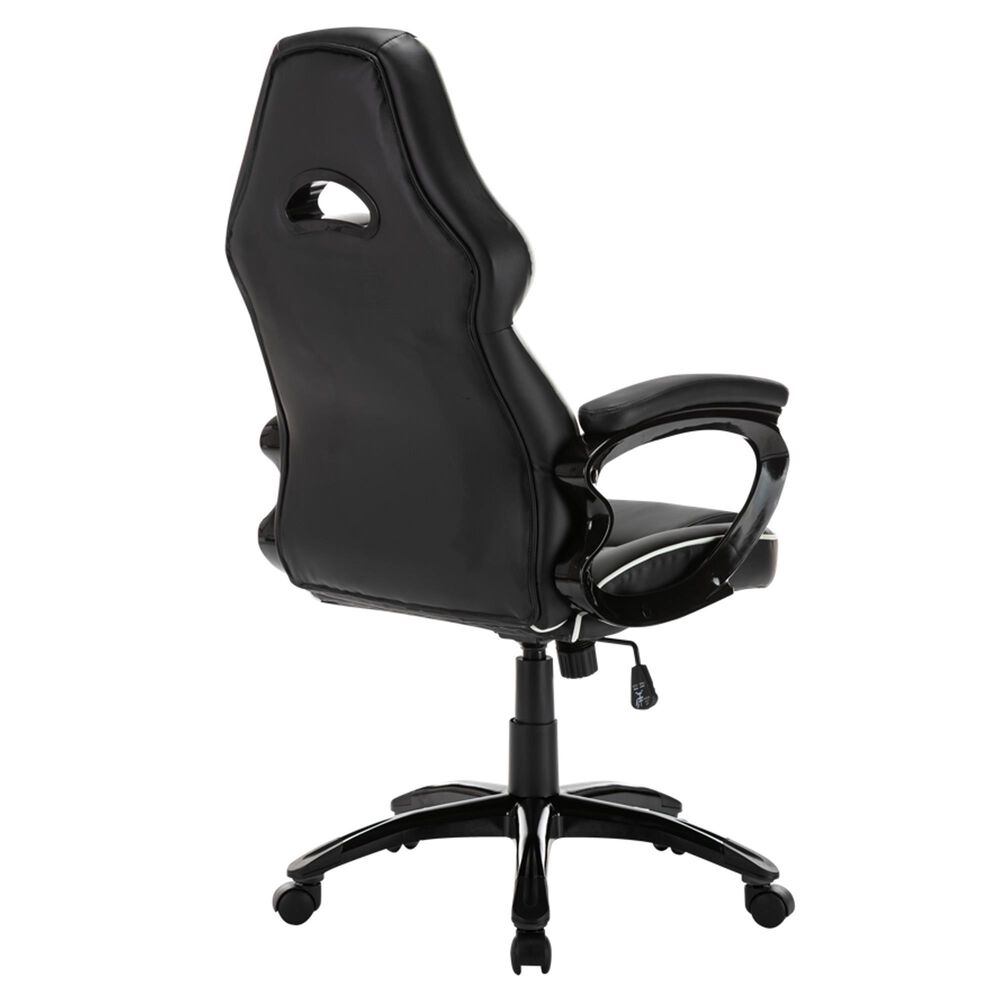 New Era Holding Group LTD Desk Chair in Black with White Trim, , large