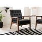 Baxton Studio Sorrento Lounge Chair in Black, , large