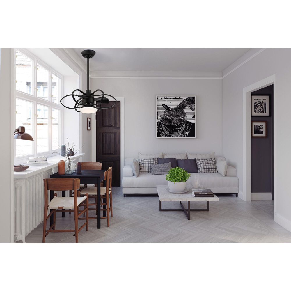 Minka-Aire Gordon 29" Ceiling Fan with LED Light in Coal, , large