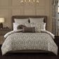 J. Queen New York Maren 26" Square Euro Pillow Sham in Gold, Beige and Chocolate, , large