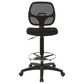 OSP Home DC Series Deluxe Mesh Back Drafting Chair in Black, , large