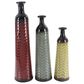 Maple and Jade Chevron Vase in Red, Grey and Yellow (Set of 3), , large