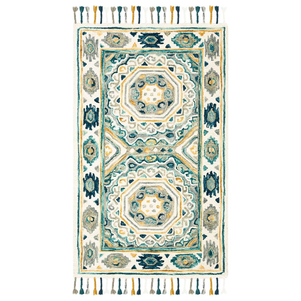 Safavieh Aspen 4' x 6' Ivory and Charcoal Area Rug, , large
