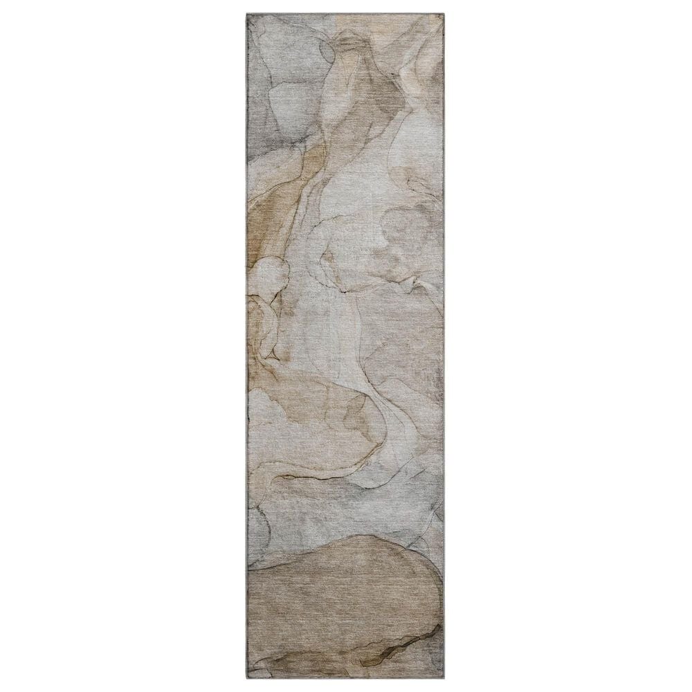 Dalyn Rug Company Odyssey OY8 Brown 2&#39;3&quot; x 7&#39;6&quot; Runner, , large