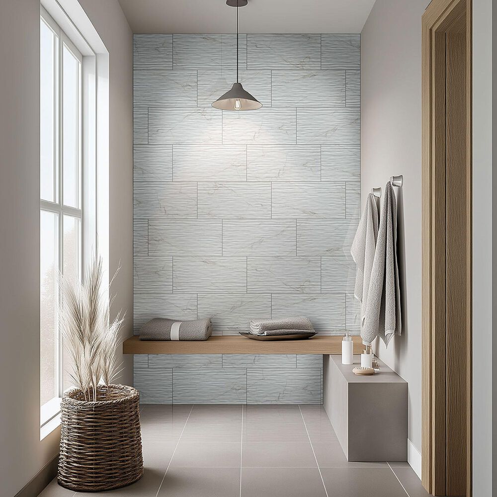 MS International Dymo Calacatta Stripe White 12&quot; x 24&quot; Ceramic Tile, , large