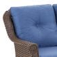 Sunwell Garden 2-Seater Patio Loveseat with Floral Armrests in Navy, , large