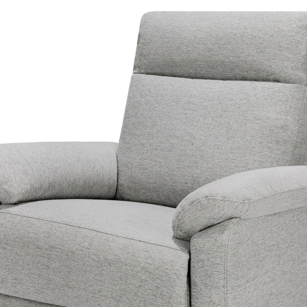 New Haus Suzy Swivel Glider Recliner in Frost Grey, , large