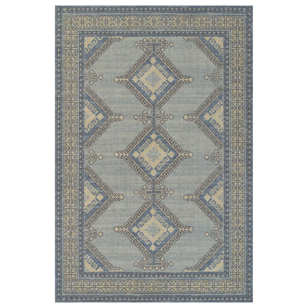 Momeni Anatolia Southwestern 2" x 3" Blue Area Rug, , large