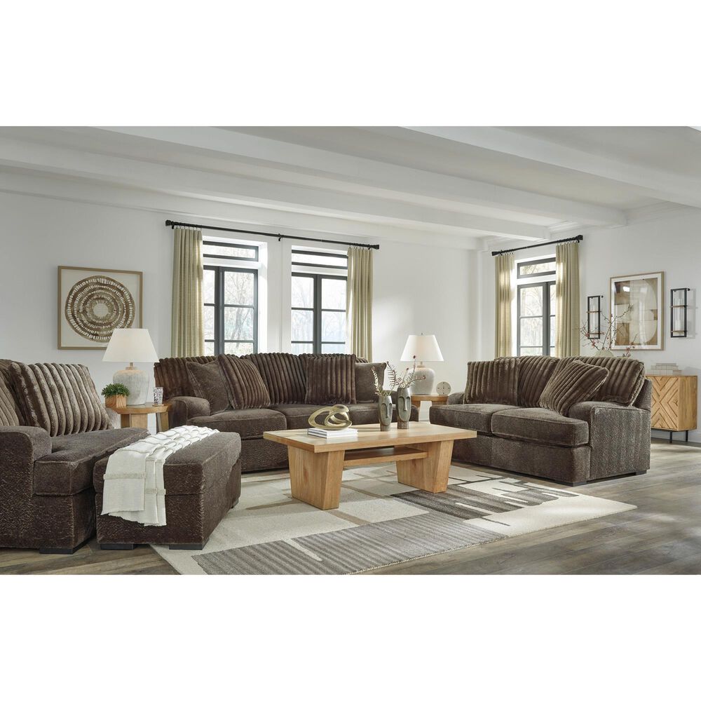 Ashley Aylesworth Ottoman in Chocolate, , large