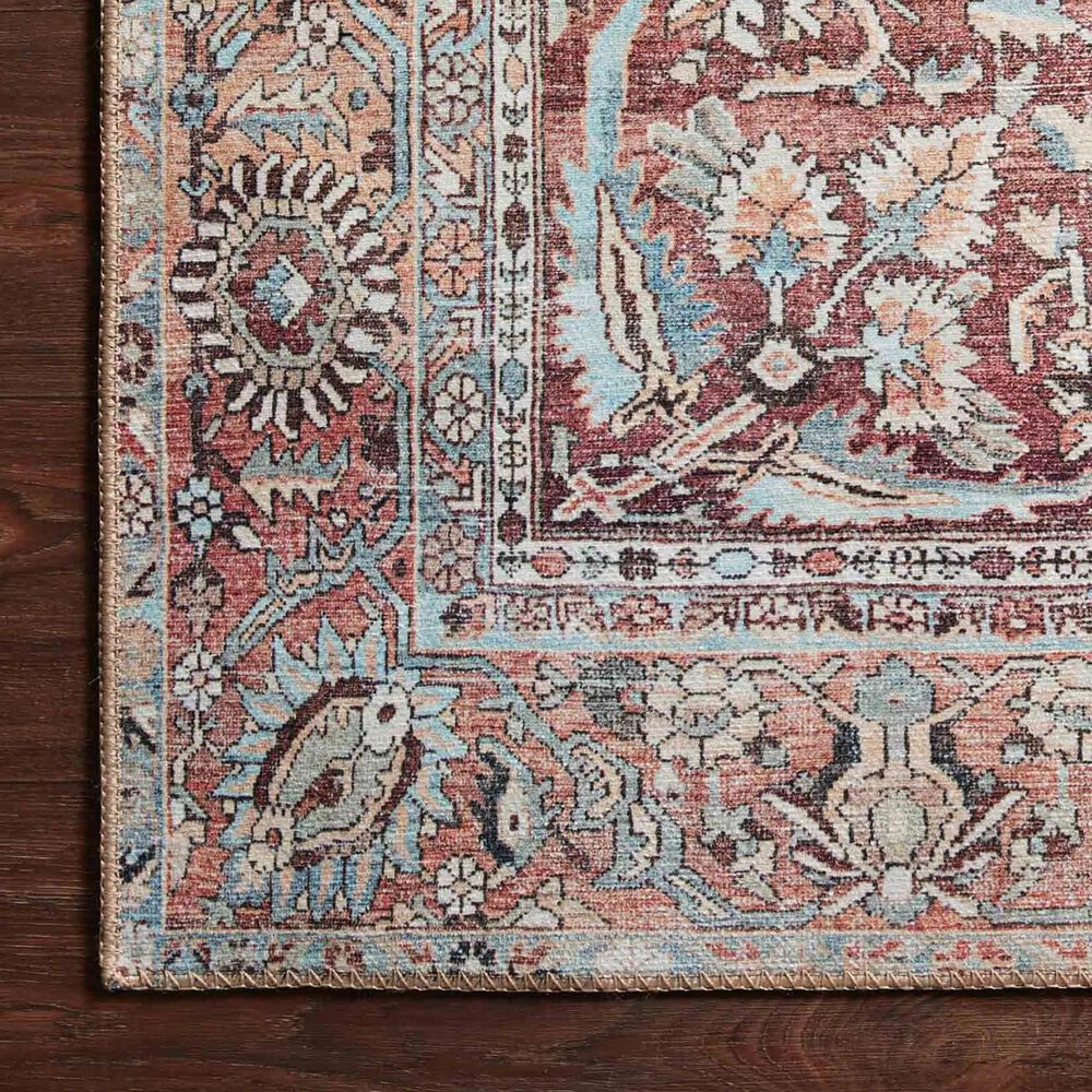 Loloi II Wynter WYN-05 2&#39;6&quot; x 9&#39;6&quot; Tomato/Teal Runner, , large