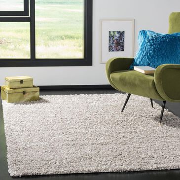 Safavieh Florida Shag SGA119S-6 6" x 9" Silver Area Rug, , large