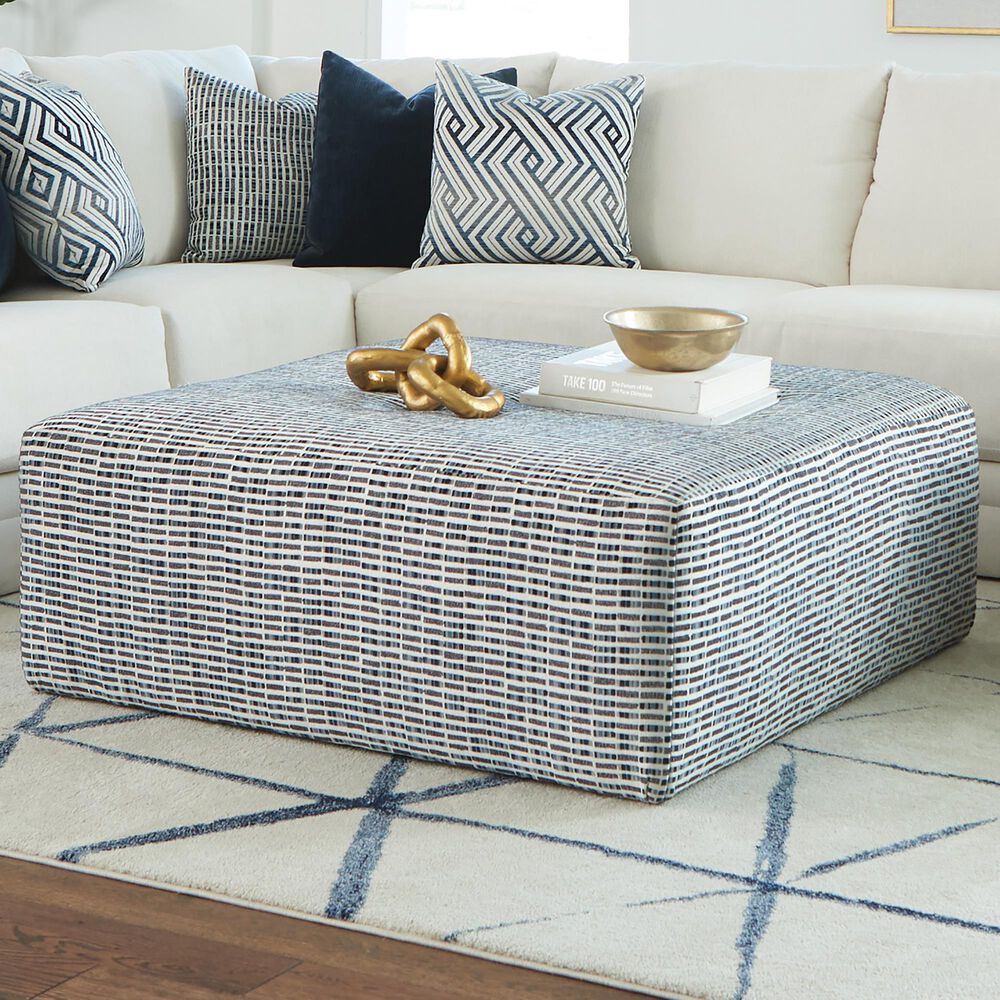 Hartsfield Polaris 40&quot; Cocktail Ottoman in Sailor, , large