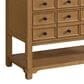 James Martin Malibu 48" Single Bathroom Vanity in Amber Birch with 3 cm Lime Delight Quartz Top and Rectangular Sink, , large