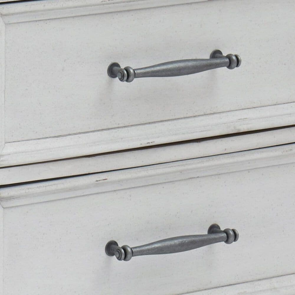 Ashley Kanwyn 3 Drawer Nightstand in Distressed Whitewash, , large
